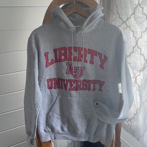 Liberty University hoodie sweatshirt champion athletic wear medium